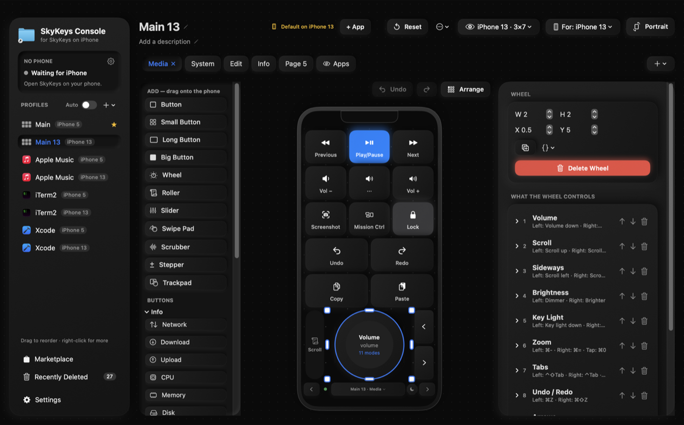 The Builder in SkyKeys Console